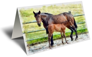 Mother and Baby Gift Greeting Card