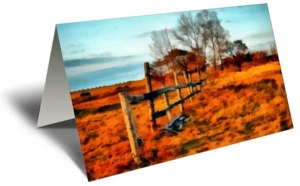 Fence Line Gift Greeting Card