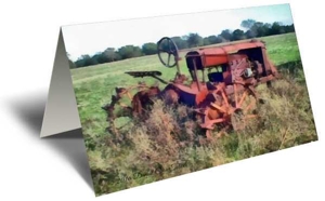 Old Iron Wheels Gift Greeting Card