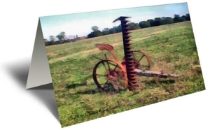 The Old Sickle Mower Gift Greeting Card