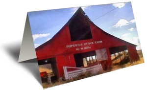 The Big Red Barn Gift Greeting Card