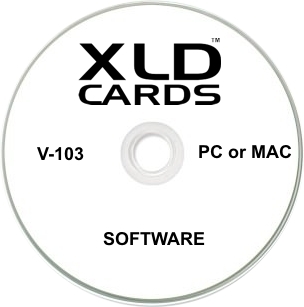 XLD CARDS SOFTWARE PROVIDED ON CDs